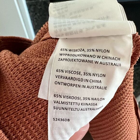 NWT Bardot Katy Bodycon Chestnut Knit Sweater Dress Size US 6 - Picture 14 of 14